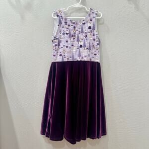 Malia + Kai Lavender Nutcracker Velvet Tank Twirl Dress